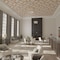 Ekena Millwork 66 56W x 66 56H x 38T Large Cameron Decorative Fretwork Wood Ceiling Panels, Cherry CELW67X67X0375CAMCH - alternate 6